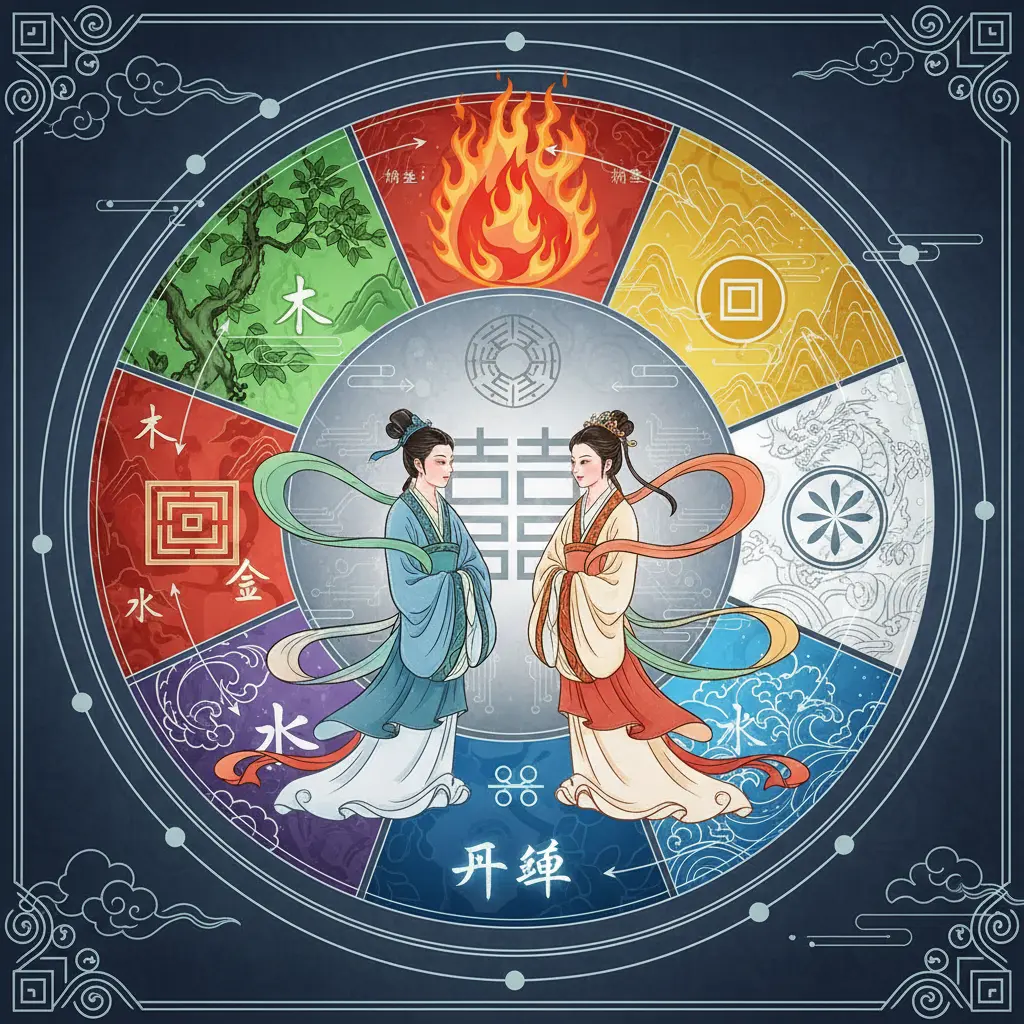 八字合婚 - 五行理論