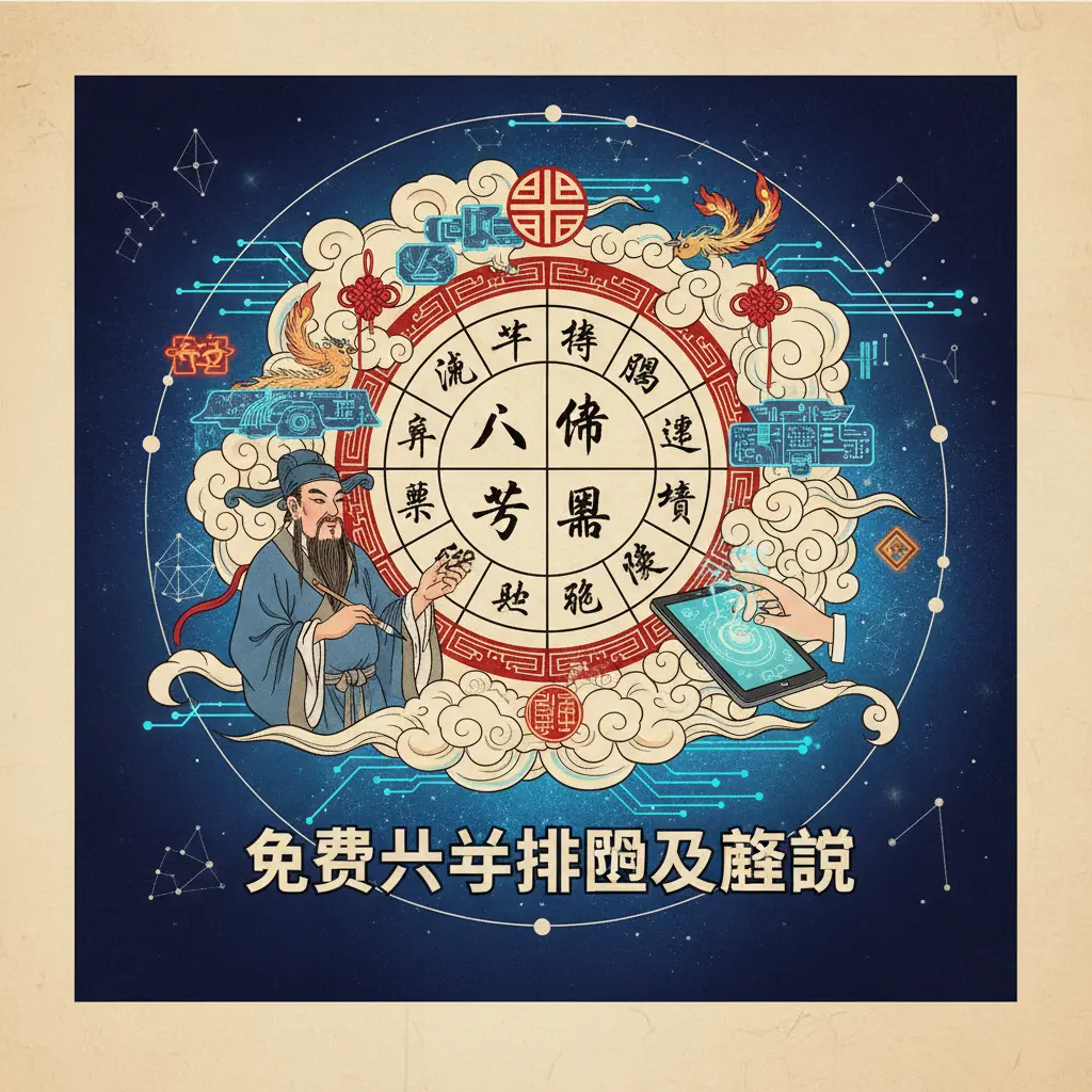 免費八字排盤及解說 - 八字命盤