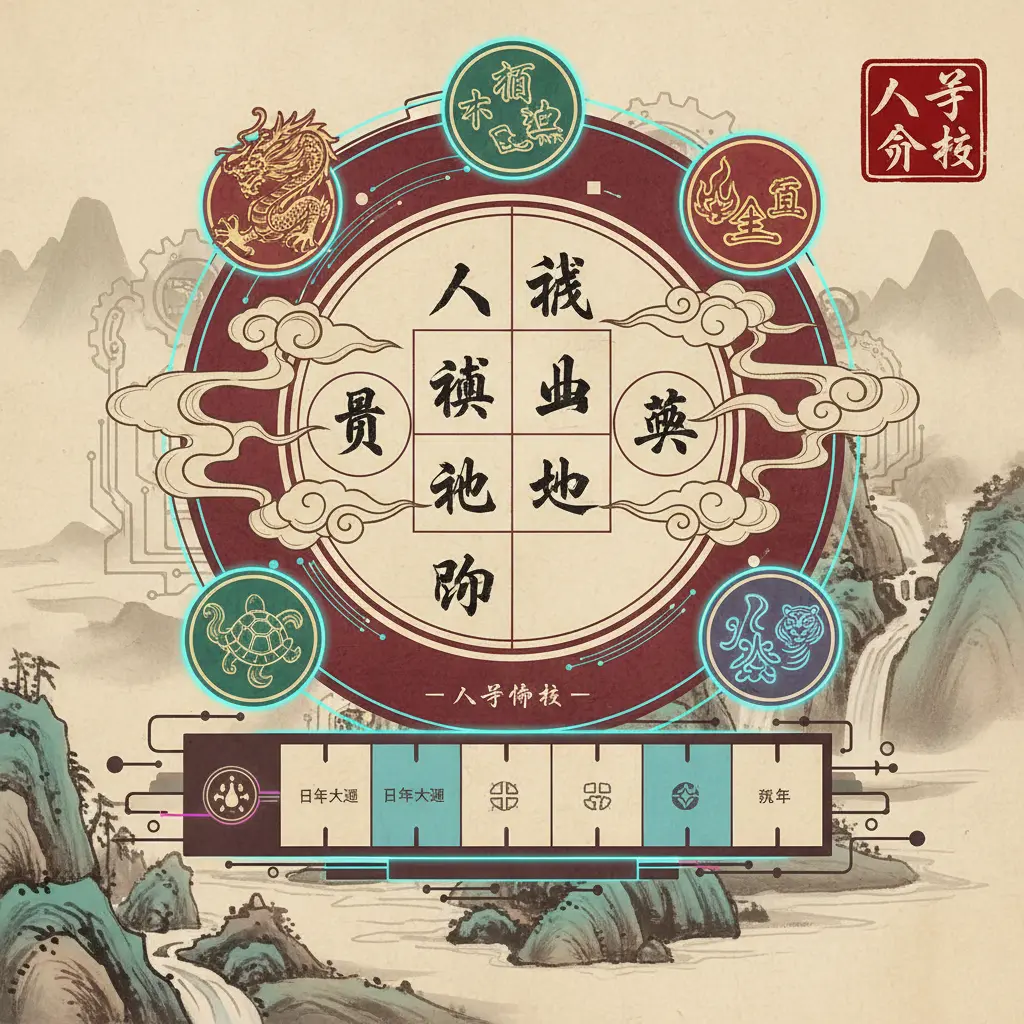 八字分析 - 八字命盤