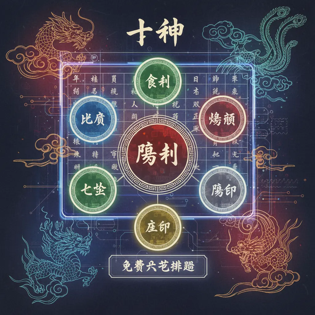 免費八字排盤 - 十神